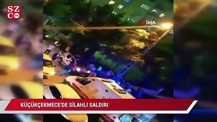 Küçükçekmece’de araca silahlı saldırı: 1 ağır yaralı