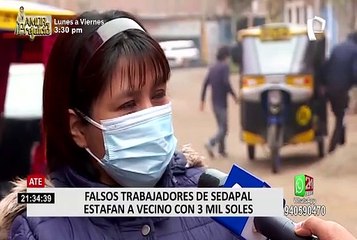 Inquilino denuncia que falsos trabajadores de Sedapal le robaron medidor de agua