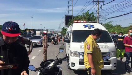 เป้ มือกีตาร์วง PLAYGROUD ซิ่ง จยย.ชนท้ายรถกระป้อดับกลางถนน