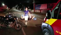 Motociclista fica ferido ao tentar desviar de cachorro na Rua Jorge Lacerda no Bairro Claudete