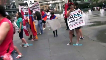 Free Armenian - Peaceful silent stand and sit-in protest at yonge-dundas square - Saturday June 19th, 2021.