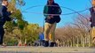 Guy Shows Amazing Dance Moves While Rope Jumping With Two Cables