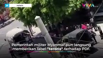 Militer Myanmar Bentrok dengan Milisi Pembela Rakyat