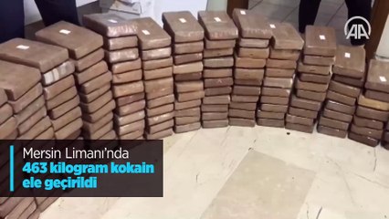 Mersin Limanı'nda 463 kilogram kokain ele geçirildi