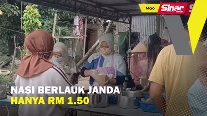 Nasi berlauk janda hanya RM1.50