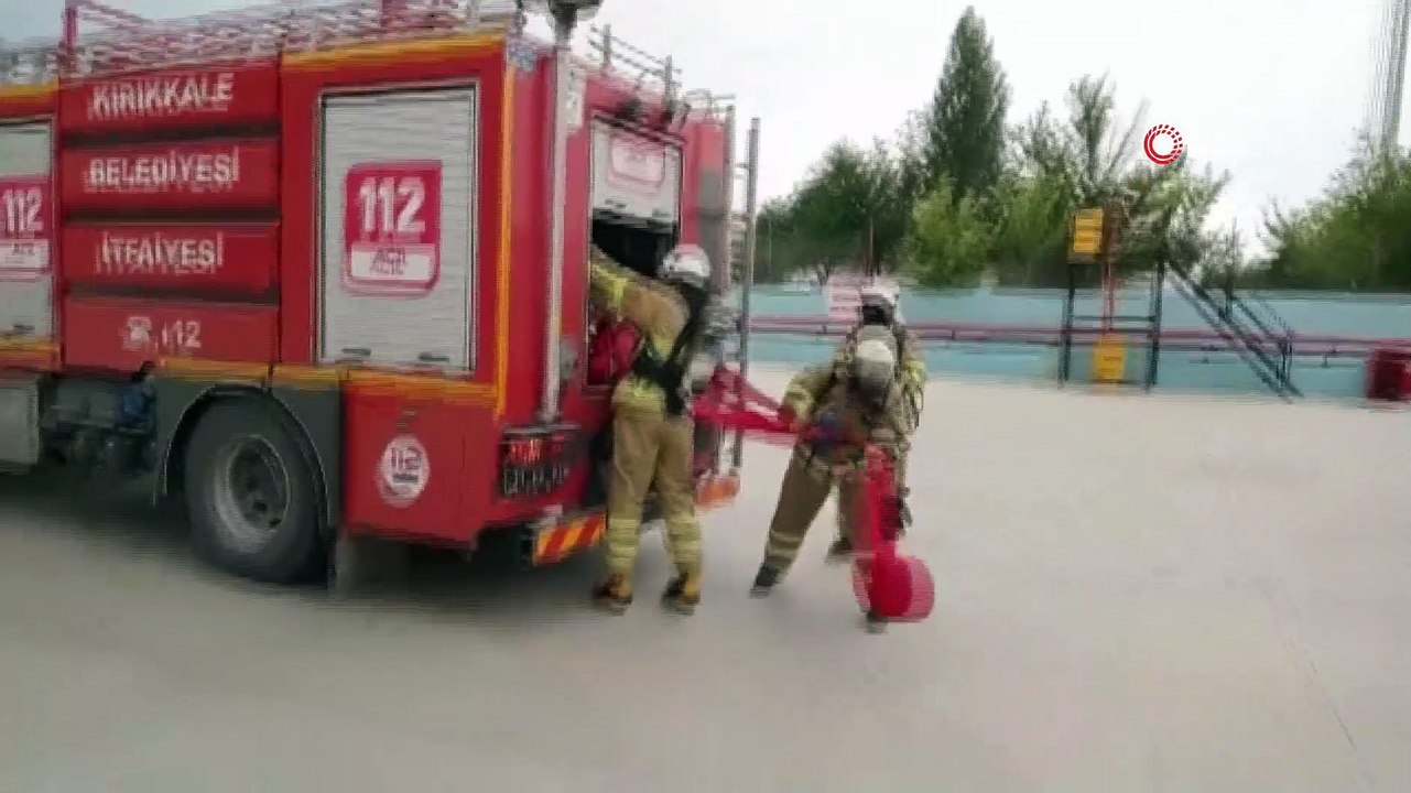 İtfaiyeden dolum tesisinde yangın tatbikatı gerçeğini aratmadı