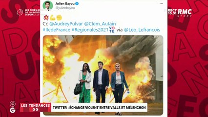 Les tendances GG: Echange violent entre Valls et Mélenchon sur Twitter - 23/06