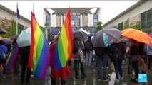 Germany turns rainbow-coloured in protest at UEFA stadium ban