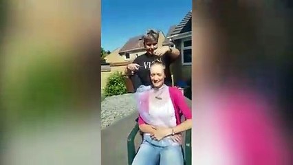 Emma Barlow braves the shave