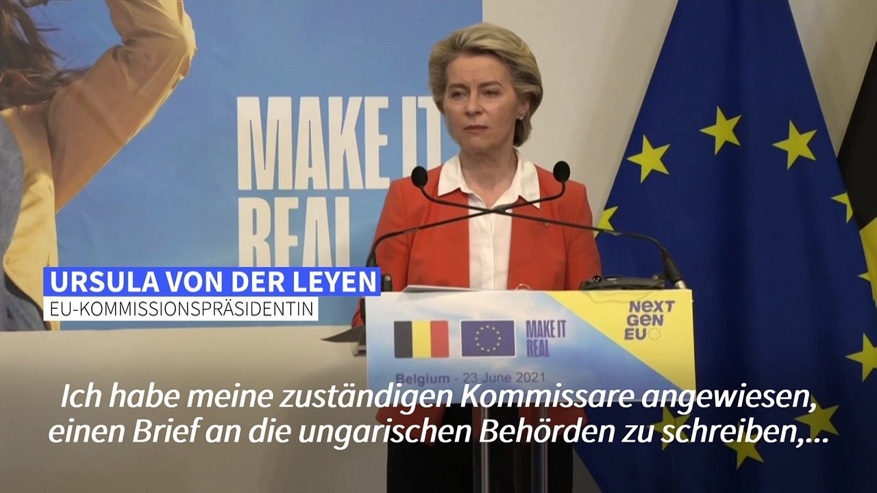 Von der Leyen: Ungarns Homosexuellen-Gesetz ist "eine Schande"