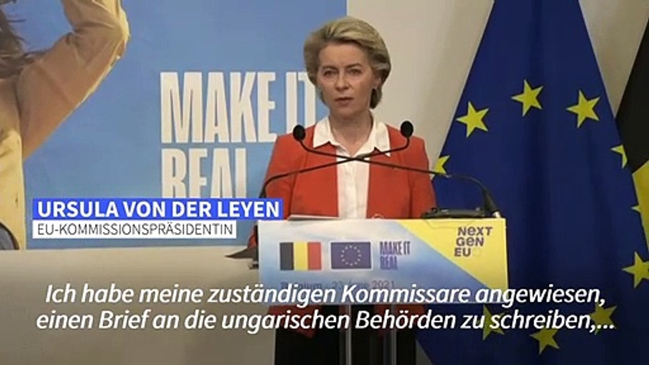 Von der Leyen: Ungarns Homosexuellen-Gesetz ist "eine Schande"