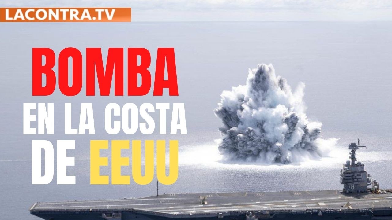 Impactante vídeo de una bomba de 18.000 kilos en la costa de Estados Unidos