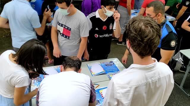Üsküdar'da polis, özel çocuklarla boyama etkinliği gerçekleştirdi boyama etkinliği,polis,