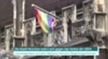 Stadt München wehrt sich und präsentiert Regenbogenfahnen