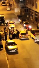 Bursa'da yayaya çarpan taksici darp edildi