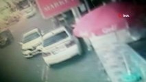 Kartal’da moto kuryenin 6 yaşındaki çocuğa çarptığı anlar kamerada