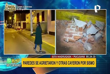 Varias viviendas colapsan en Pucusana tras sismo de anoche