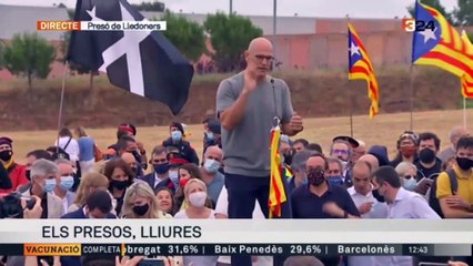 Discurs de Romeva després d'haver estat indultat