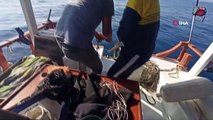 Antalya'da  balıkçının oltasına 130 kiloluk orkinos takıldı