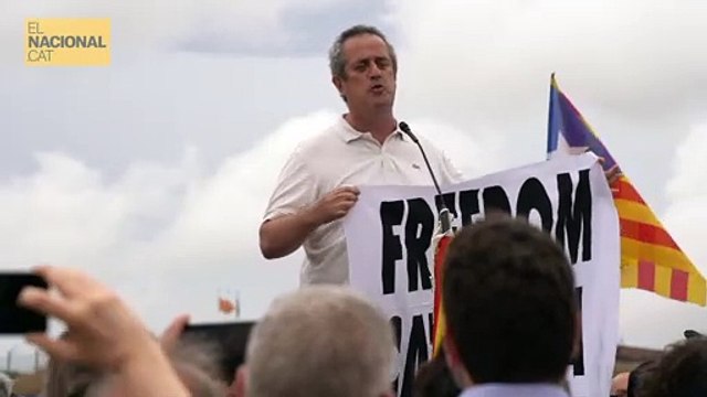 El discurs de Quim Forn al sortir de Lledoners