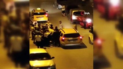 Bursa'da yayaya çarpan taksici darp edildi