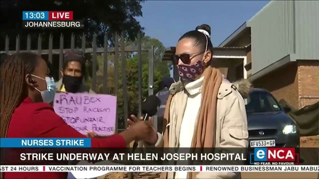 Nurses strike at Helen Joseph hospital