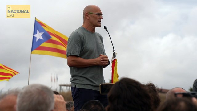 El discurs complet de Raul Romeva després de sortir de Lledoners