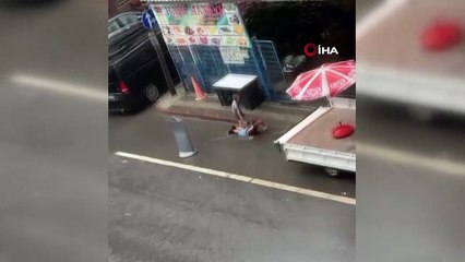 - Çocuklar yağmurda böyle eğlendi