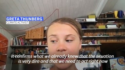 Greta Thunberg says landmark climate report ‘could wake people up’
