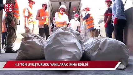 Van'da 4,5 ton uyuşturucu çimento fabrikasında yakılarak imha edildi