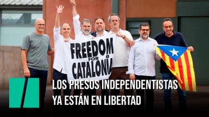 Los presos del 'procés' salen de la cárcel tras el indulto del Gobierno