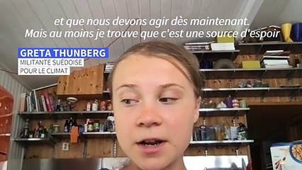 Climat: le projet de rapport du Giec permet de voir "la réalité en face" (Greta Thunberg)