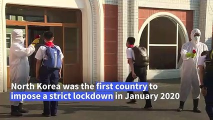 North Korean school carries out safety measures despite ‘no Covid’ in country