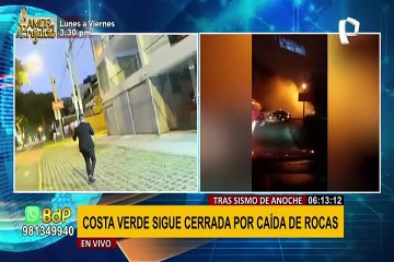 Temblor ocasiona caída de revestimiento de junta sísmica en edificio de Jesús María