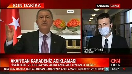 Milli Savunma Bakanı Akar'dan Karadeniz açıklaması
