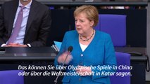 Merkel: Uefa macht Unterschied bei Regenbogen-Stadion und Armbinde von Neuer