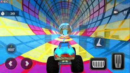 Monster Truck Mega Ramp Stunts - Racing Car Driver Game 2021 - Android Gameplay