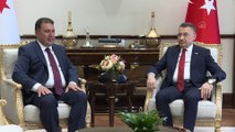 ANKARA - KKTC Başbakanı Saner, Cumhurbaşkanı Yardımcısı Oktay ile ortak basın toplantısında konuştu