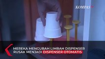 Dispenser Otomatis Berbahan Bekas Karya Siswa SMK di Banjarbaru