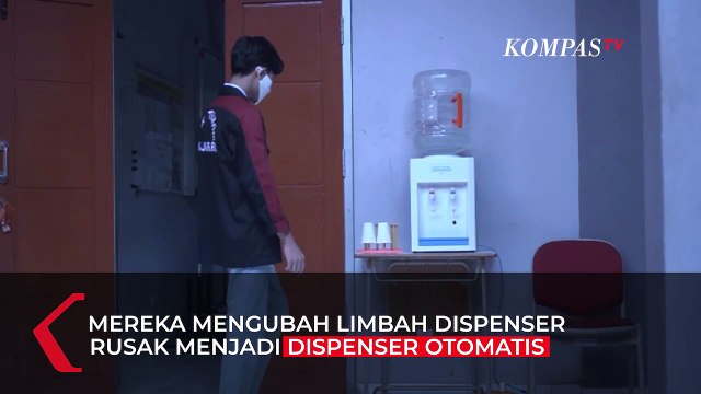 Dispenser Otomatis Berbahan Bekas Karya Siswa SMK di Banjarbaru