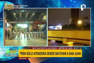 Metro de Lima restablece servicio en su totalidad tras fuerte sismo
