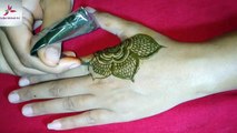 Simple easy back hand mehndi  - jewerly mehndi design  - quick easy simple back hand henna mehndi design  - Habiba Mehndi Art