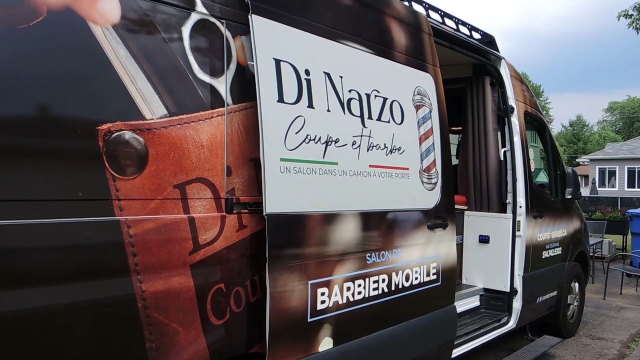 Le salon de barbier mobile de Nicola Di Narzo