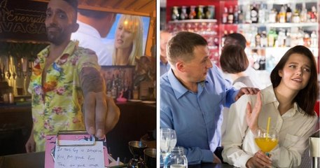 Harcelées dans un bar, elles reçoivent l'aide discrète d'un barman par le biais d'un faux reçu