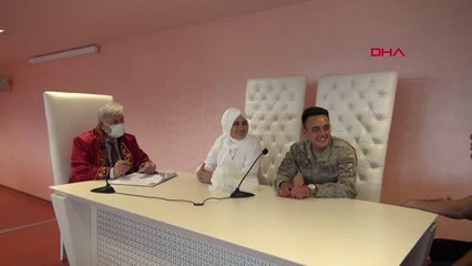 KIRIKKALE NİKAH TÖRENİNE ASKERİ KAMUFLAJ İLE KATILDI