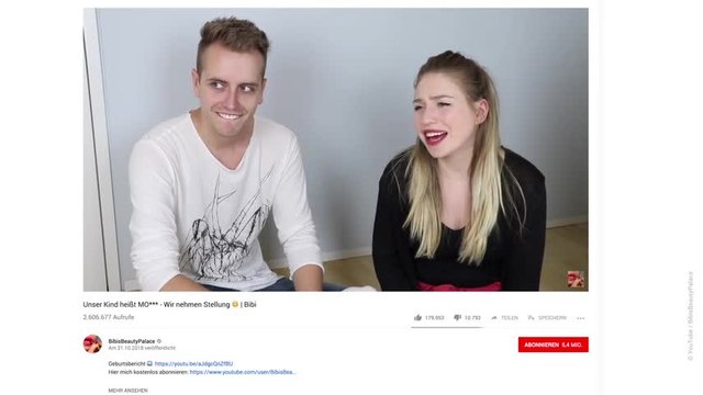 Kurz nach Geburt: Bibi und Julian wieder auf YouTube aktiv