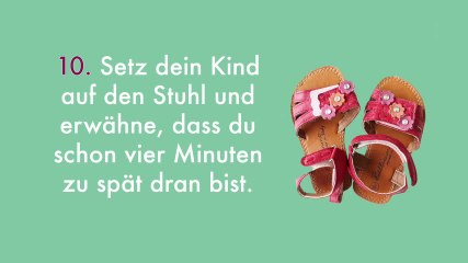 Schuhe anziehen: Der morgendliche Horror, den jede Mutter kennt.