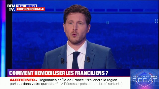 Régionales en Ile-de-France: comment remobiliser les Franciliens ? La réponse de Julien Bayou