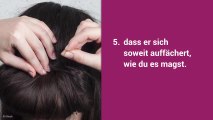 Anleitung für drei wunderschöne Hochsteckfrisuren für langes Haar