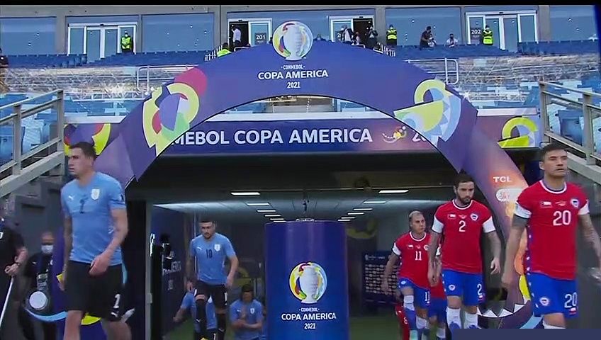 Chile book place in quarterfinals with 1-1 draw against Uruguay